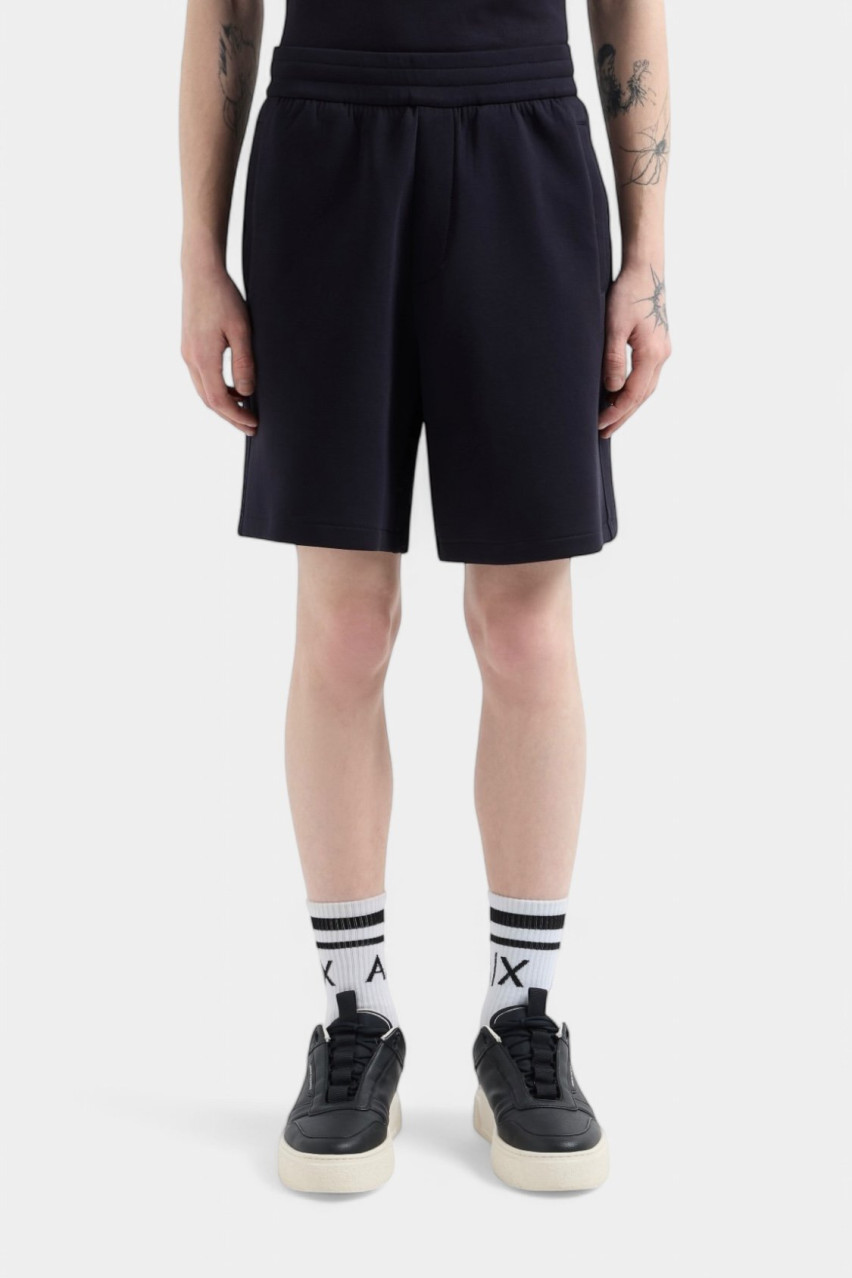 Темно-сині шорти з ламінованої бавовни XM000355 AF10818 UB101 Armani Exchange