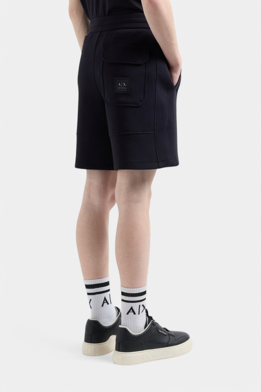 Темно-сині шорти з ламінованої бавовни XM000355 AF10818 UB101 Armani Exchange