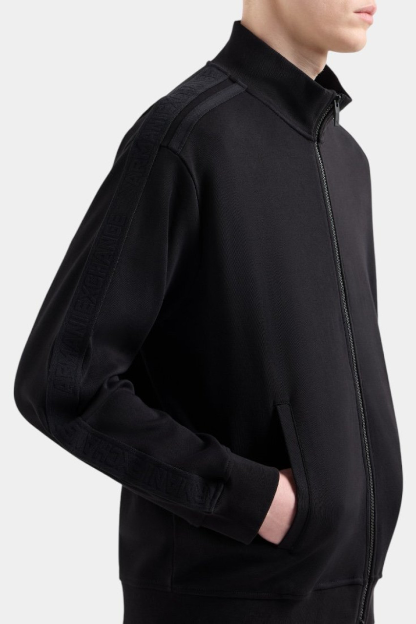 Чорний спортивний костюм з логотипною стрічкою XM000311 AF10365 UC001, XM000308 AF10365 UC001 Armani Exchange