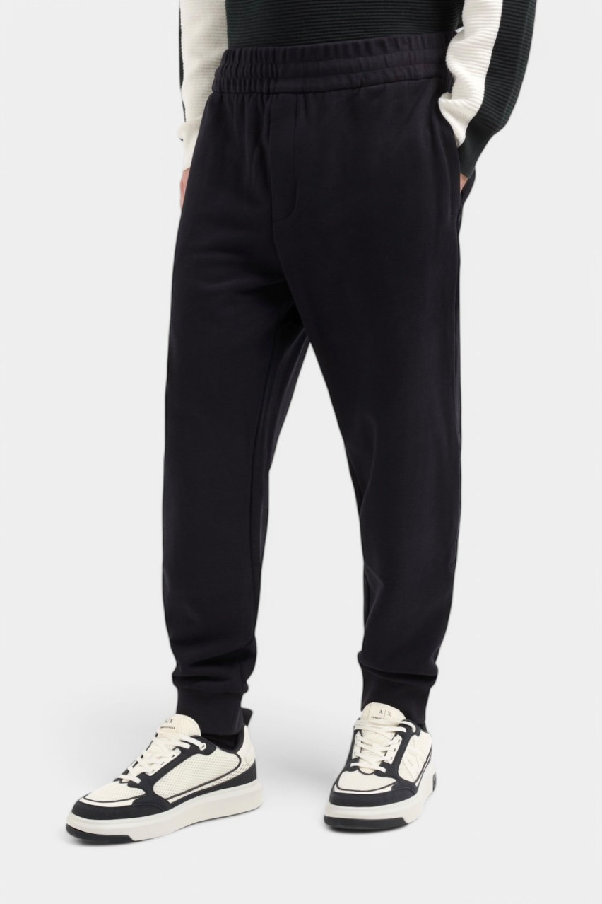 Темно-сині спортивні штани з бавовняного футера XM000292 AF12656 UB101 Armani Exchange