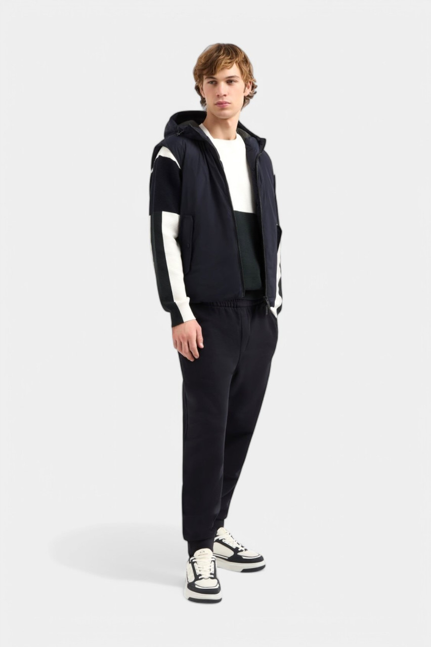 Темно-сині спортивні штани з бавовняного футера XM000292 AF12656 UB101 Armani Exchange