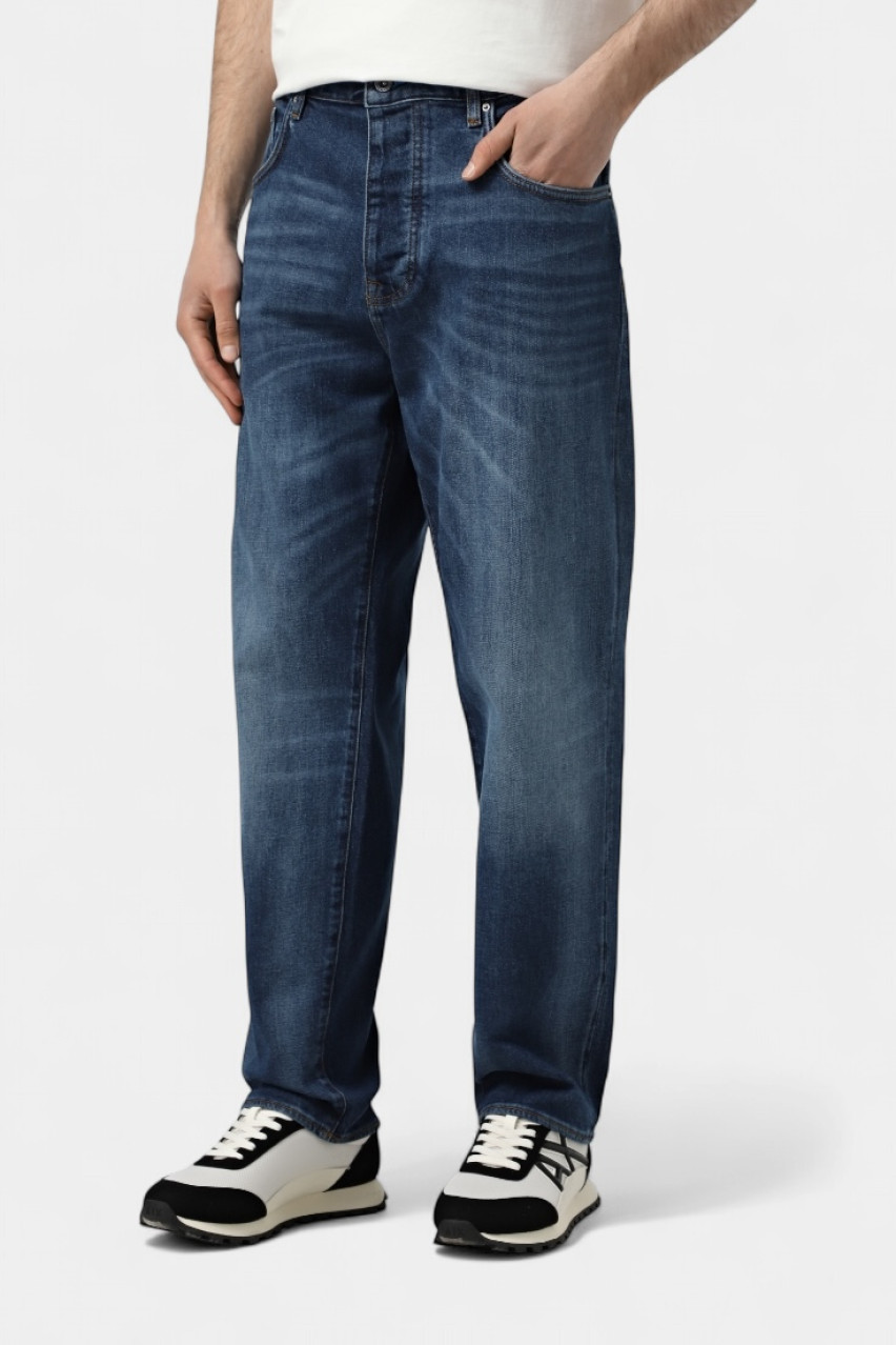 Синие джинсы прямого кроя XM000075 AF13097 MB001 Armani Exchange