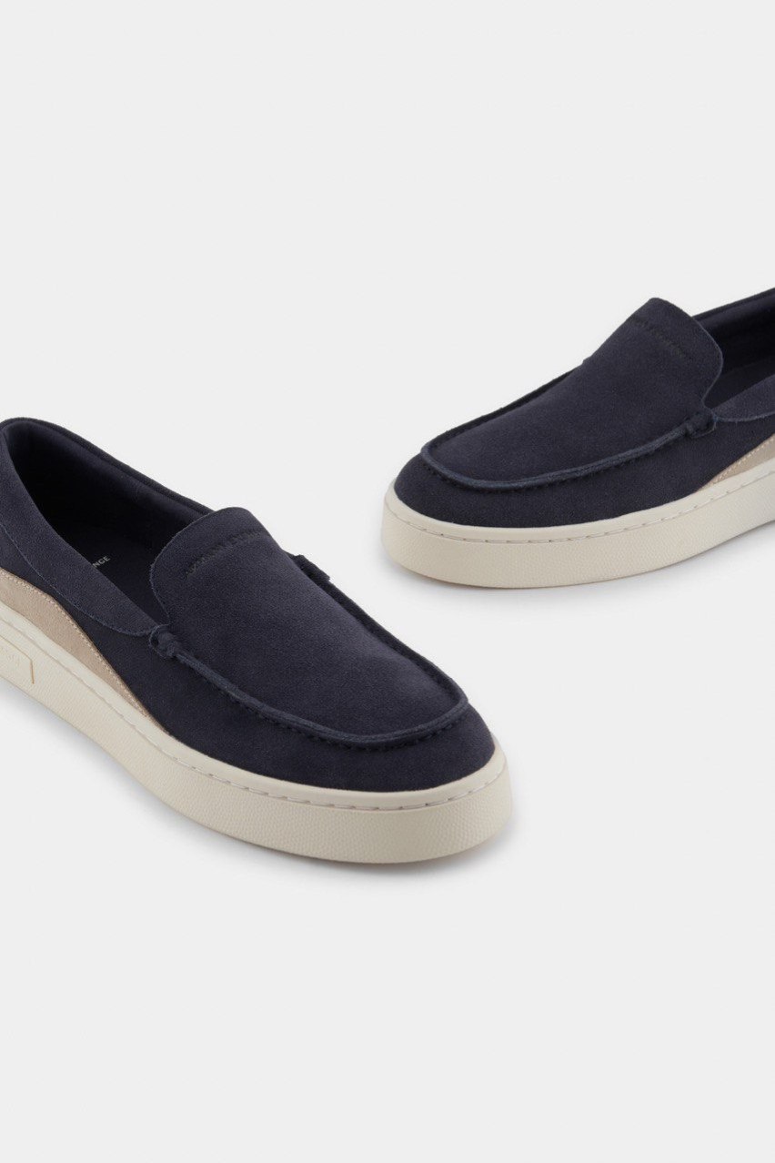 Темно-сині лофери з натуральної замші XUY011 XV868 U645 Armani Exchange