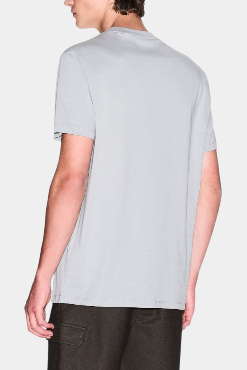 Сіра однотонна футболка стандартного крою XM000554 AF10356 U8051 Armani Exchange