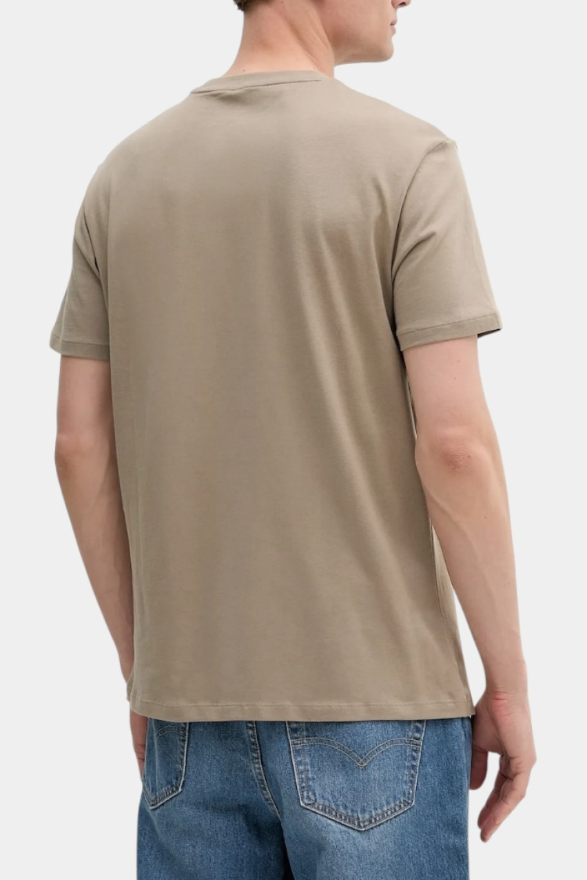 Бежева футболка стандартного крою з логотипом XM000550 AF10362 U6167 Armani Exchange