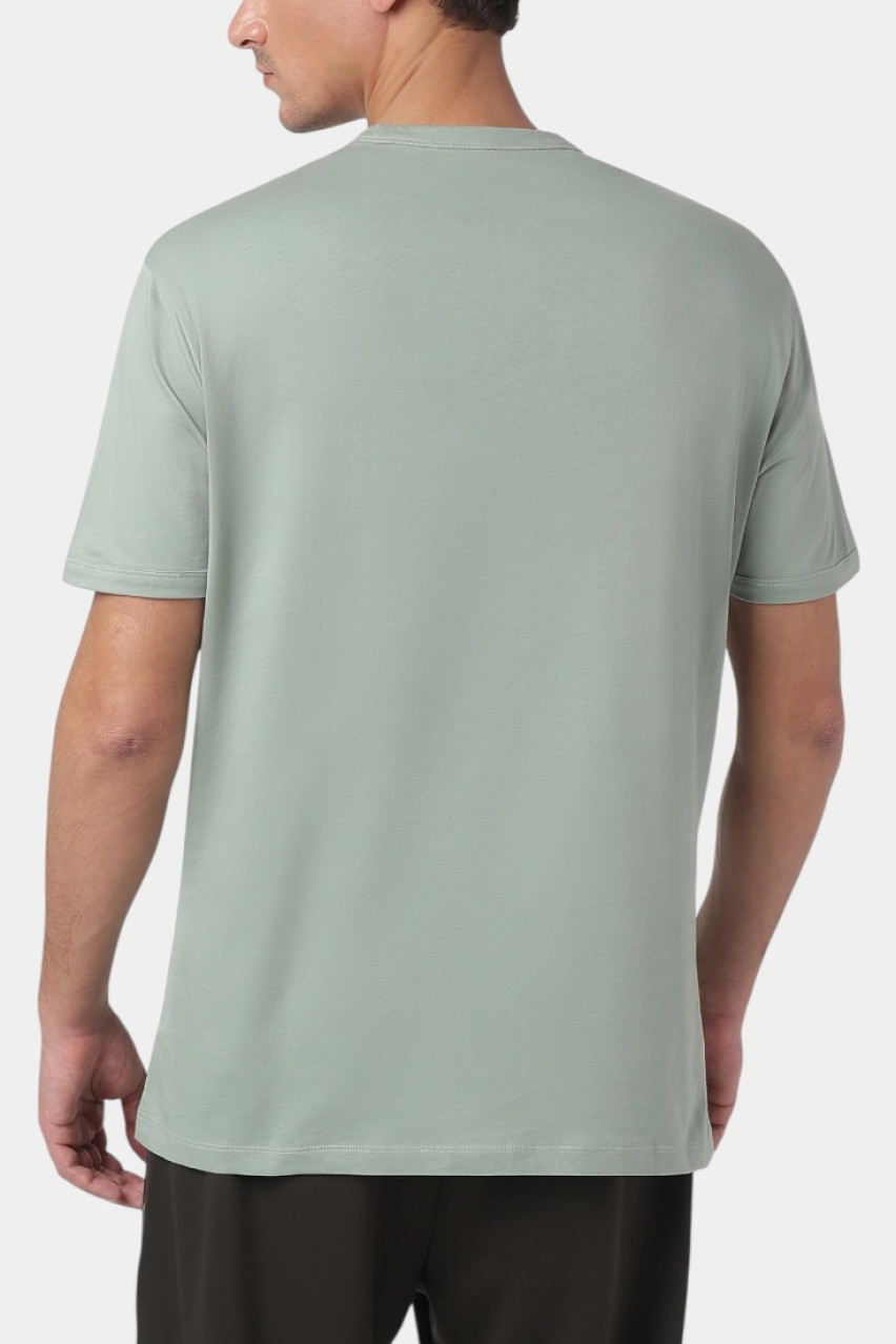Мятная футболка стандартного кроя с диагональным логотипом 8NZT76 Z8H4Z U9212 Armani Exchange