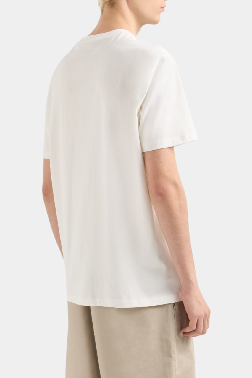 Біла футболка стандартного крою з фото-принтом XM000753 AF10361 U0009 Armani Exchange