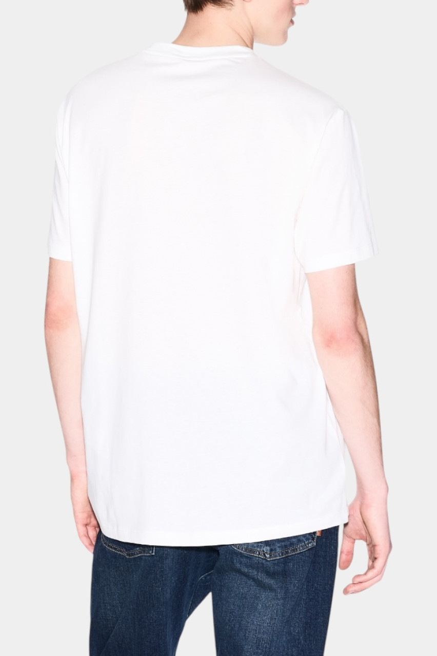 Біла футболка стандартного крою з фото-принтом XM000565 AF10356 U0009 Armani Exchange