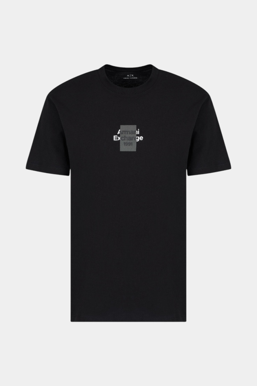 Черная футболка стандартного кроя с логотипом XM000767 AF12308 UC001 Armani Exchange