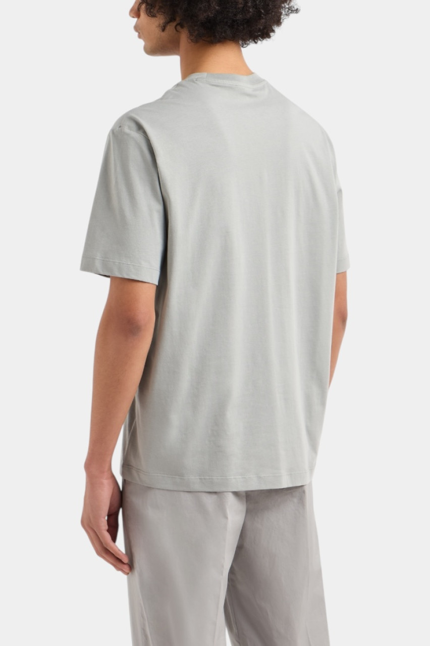 Сіра футболка стандартного крою з логотипом в тон XM000763 AF12308 U8051 Armani Exchange