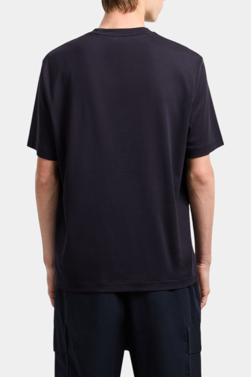 Темно-синя футболка стандартного крою з принтом XM000269 AF12112 UB101 Armani Exchange
