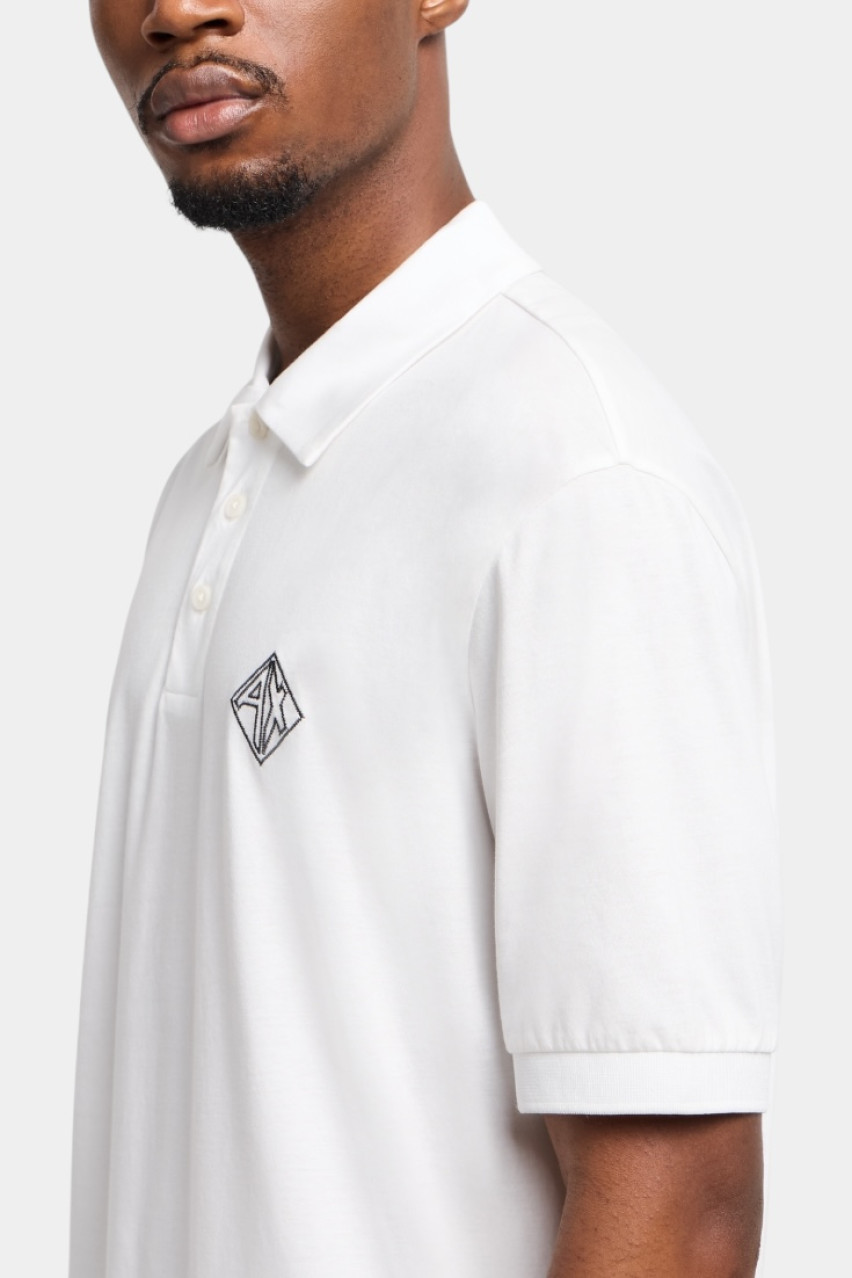 Белое поло стандартного кроя с логотипом XM000222 AF10364 U0009 Armani Exchange