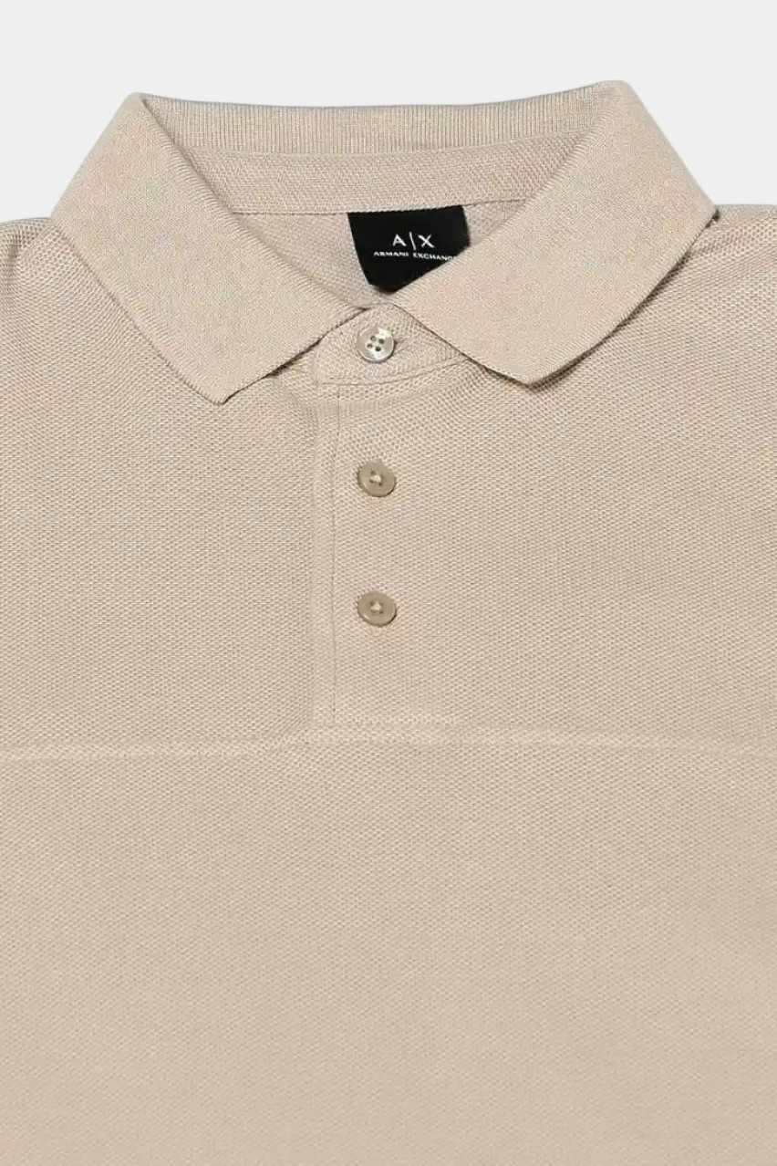 Бежеве поло прямого крою з бавовни піке XM000357 AF12758 U6154 Armani Exchange