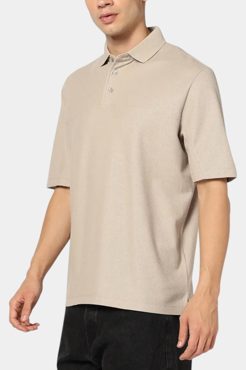 Бежеве поло прямого крою з бавовни піке XM000357 AF12758 U6154 Armani Exchange