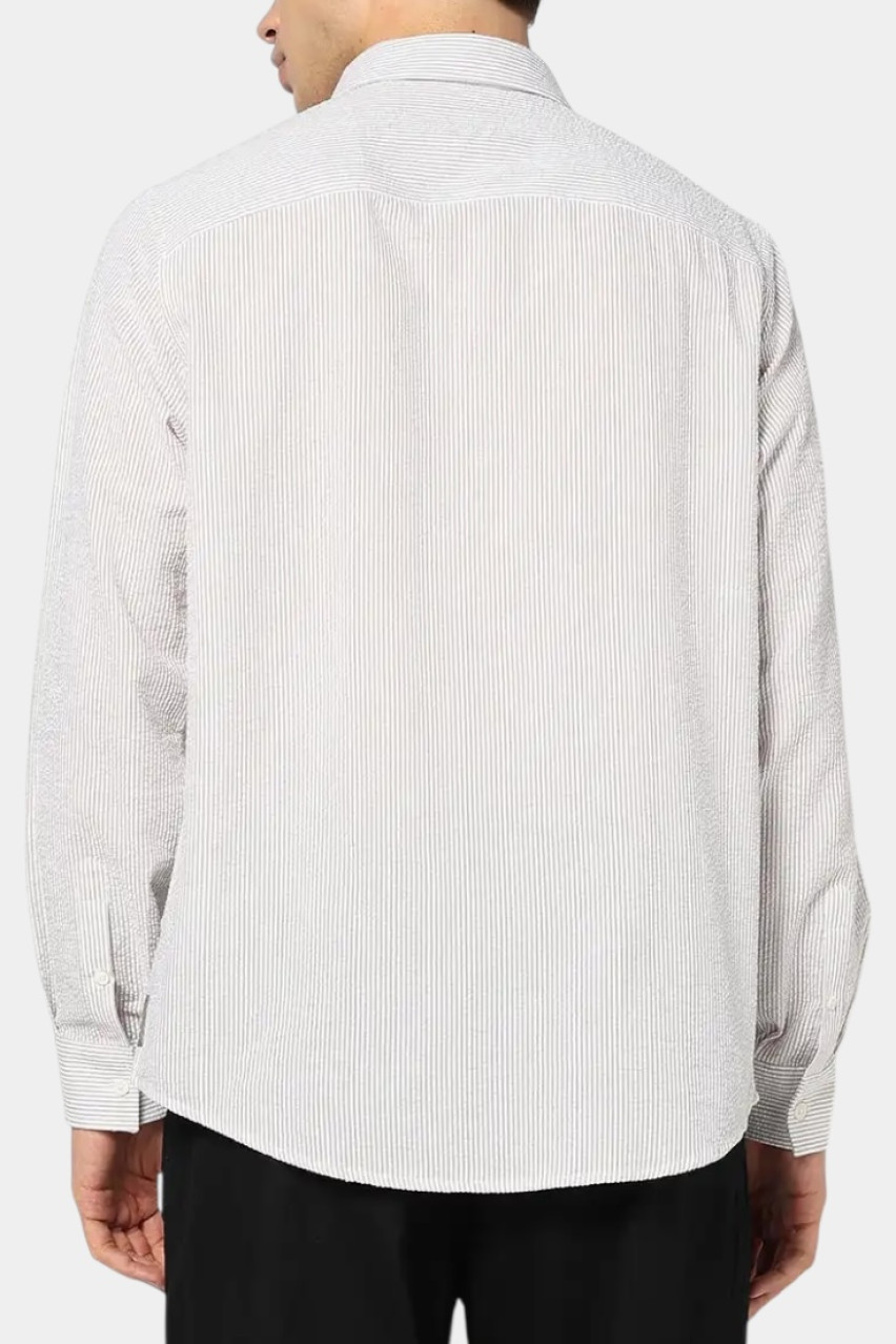 Світло-сіра сорочка в дрібну смужку XM000429 AF13141 M6062 Armani Exchange