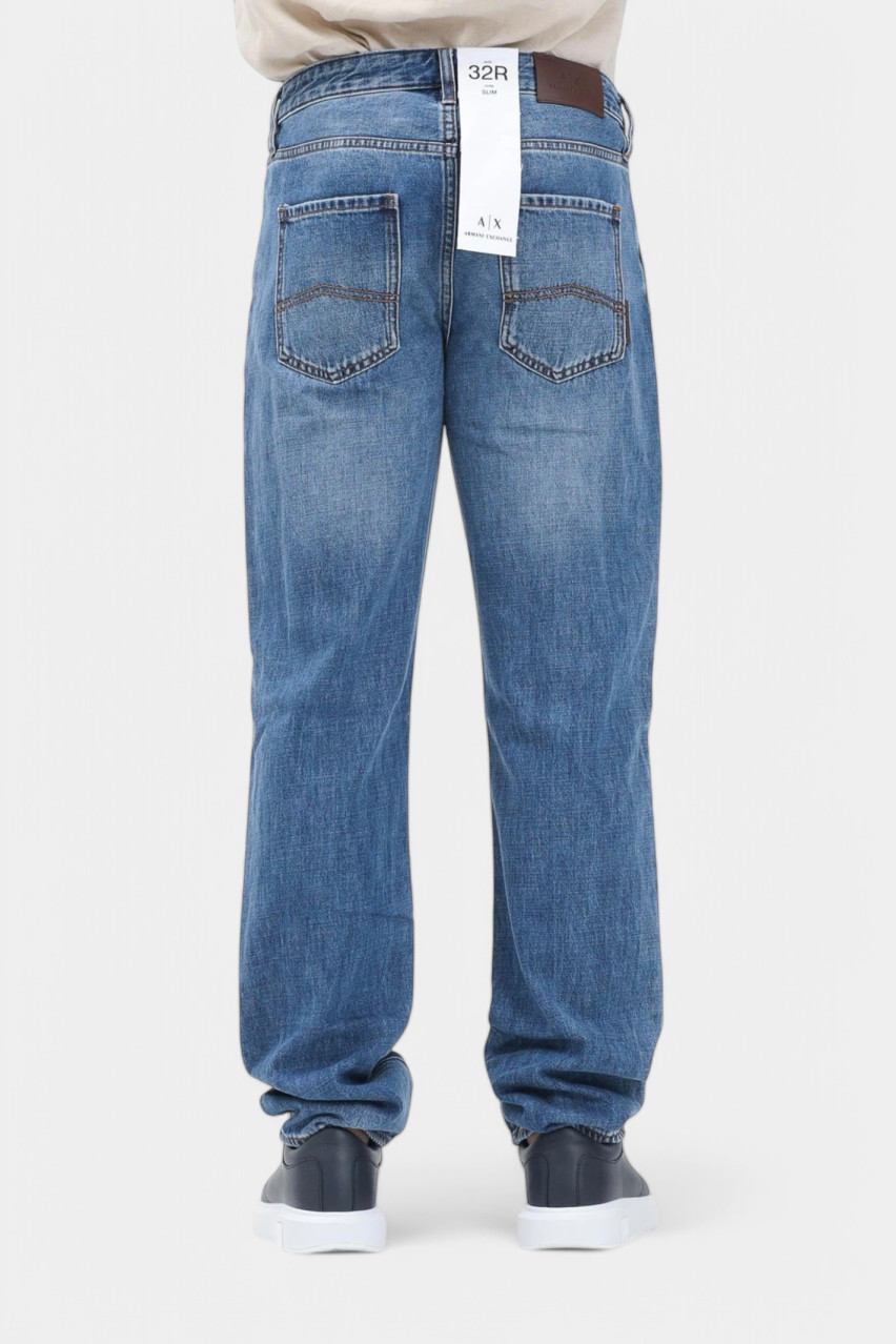 Синие джинсы прямого кроя XM000049 AF13362 MB002 Armani Exchange