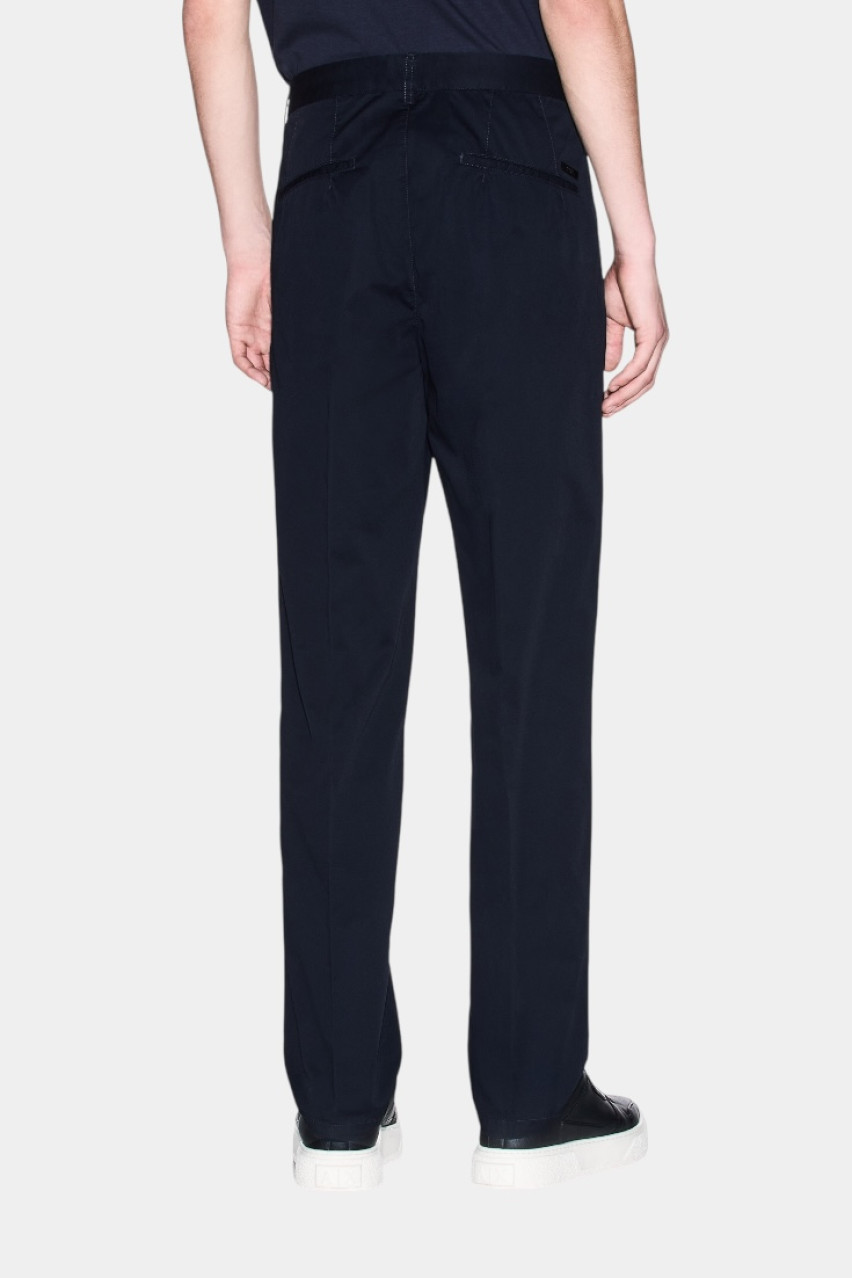 Темно-сині брюки прямого крою з бавовняного твілу XM000360 AF12307 UB101 Armani Exchange