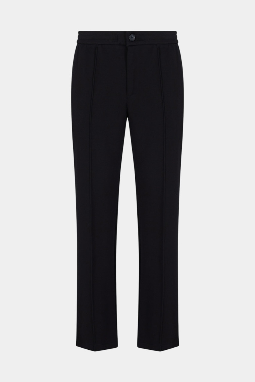 Чорні брюки з бавовняного інтерлоку XM000530 AF10365 UC001 Armani Exchange