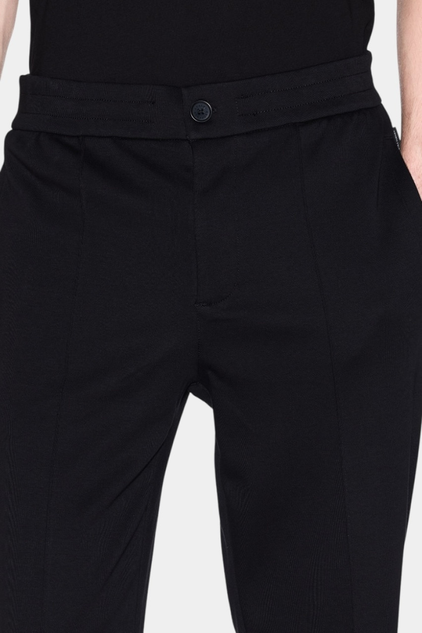Чорні брюки з бавовняного інтерлоку XM000530 AF10365 UC001 Armani Exchange