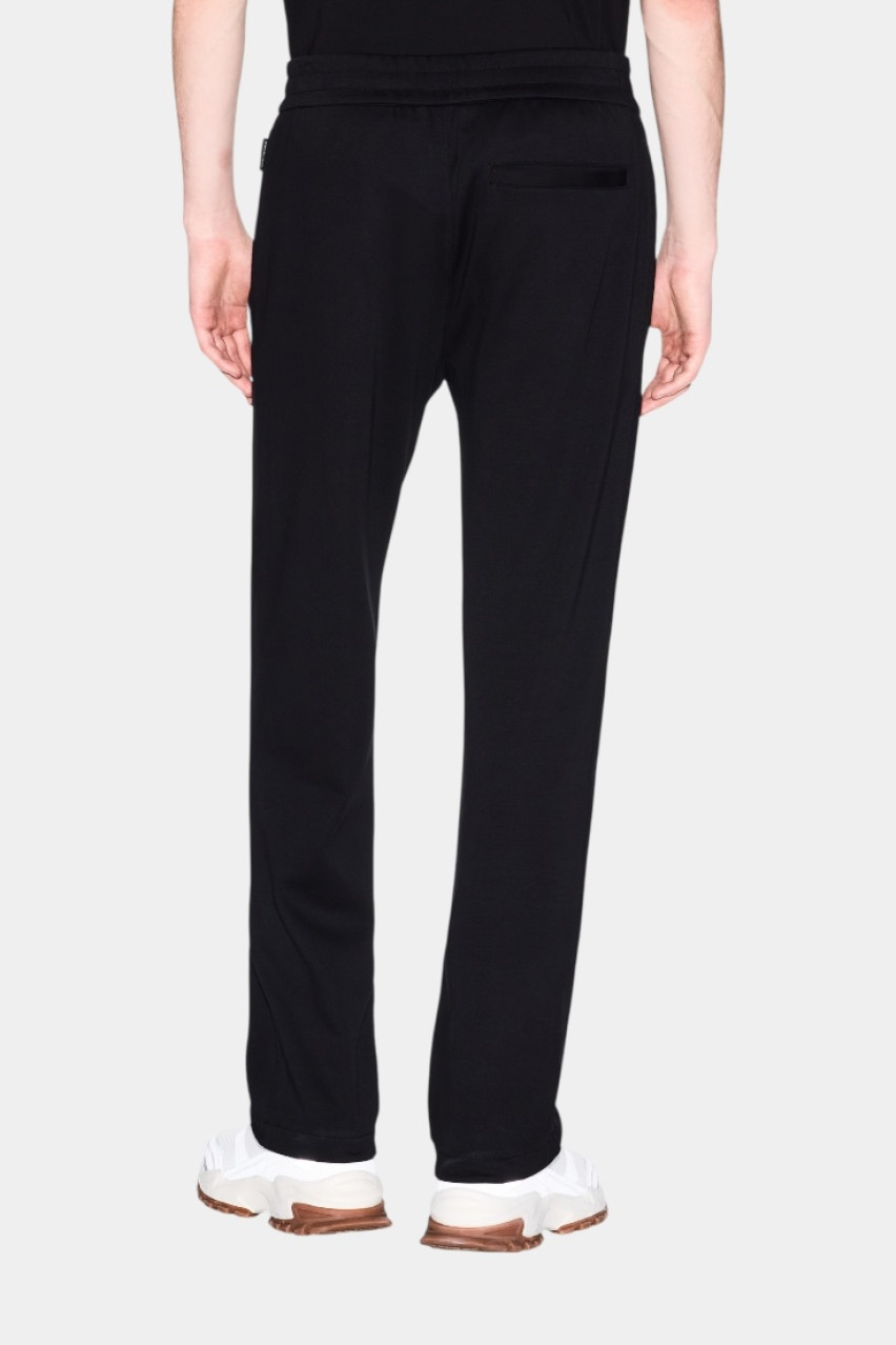 Чорні брюки з бавовняного інтерлоку XM000530 AF10365 UC001 Armani Exchange