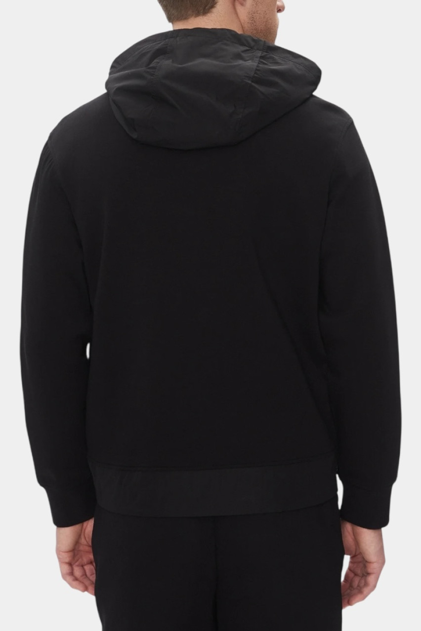 Черное худи на молнии с логотипом в тон XM000515 AF13047 MC105 Armani Exchange