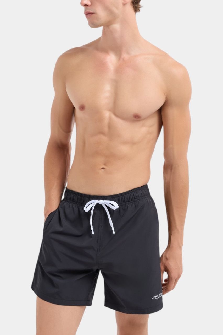 Чорні плавки-боксерки з логотипом 953035 CC630 00020 Armani Exchange