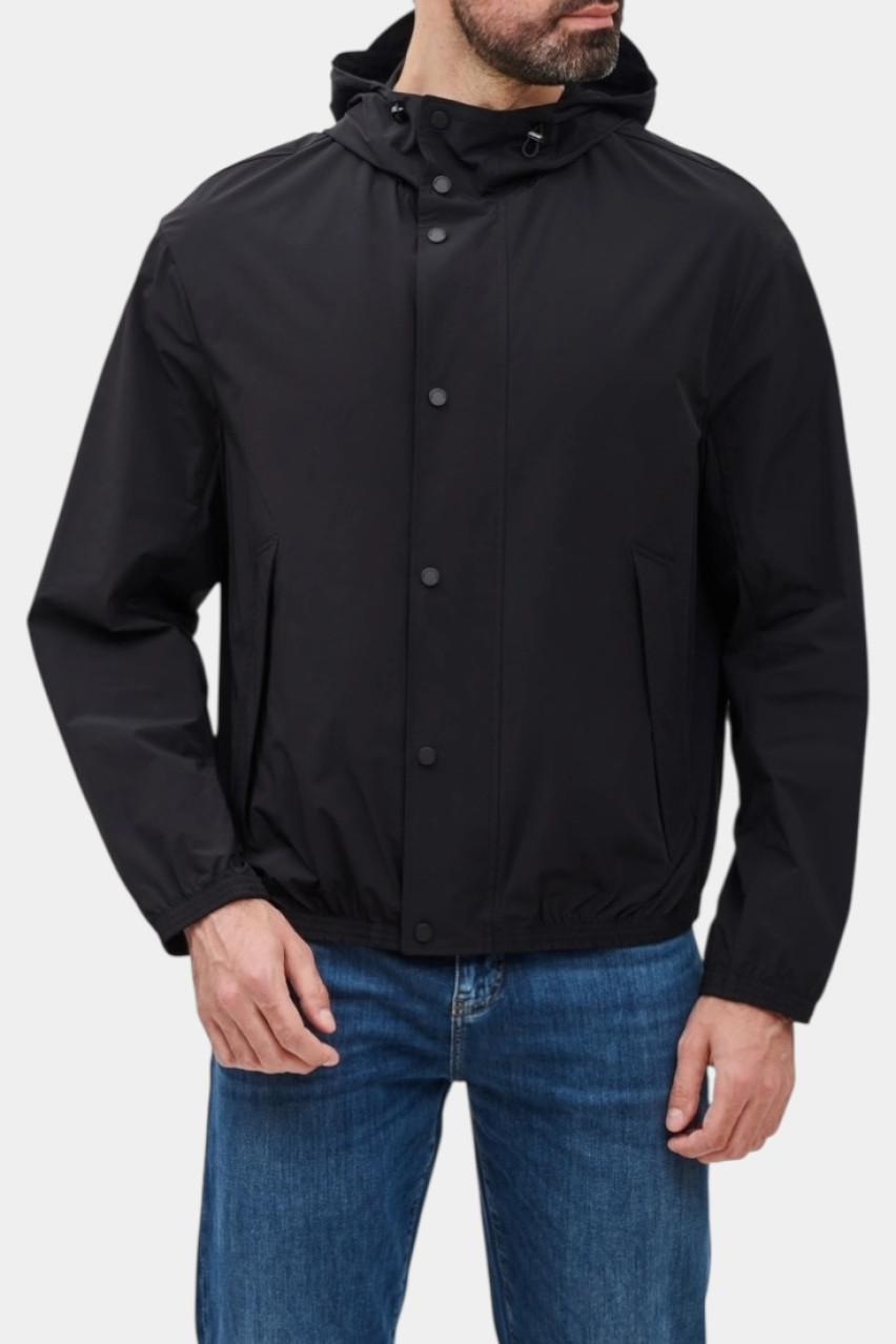 Чорна вітрівка з капюшоном XM000210 AF10357 UC001 Armani Exchange