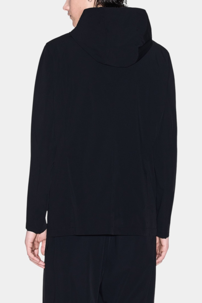 Чорний кежуал піджак зі знімним капюшоном XM000212 AF10357 UC001 Armani Exchange