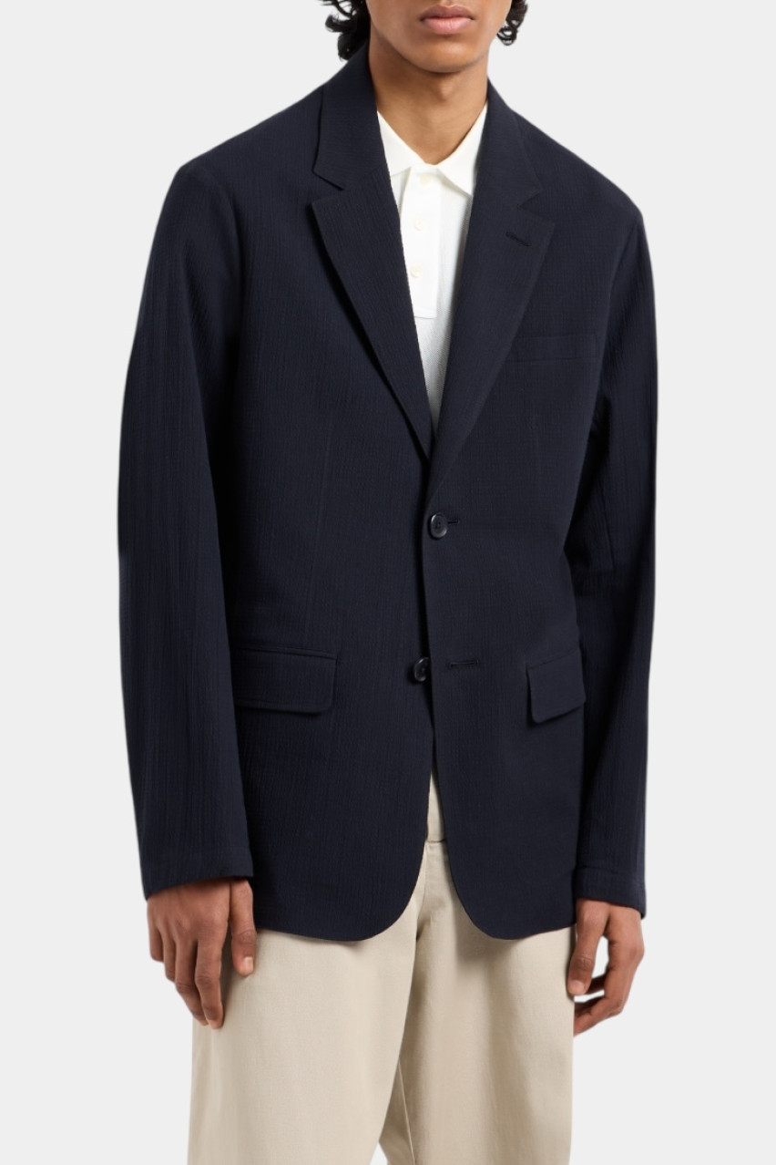 Темно-синий однобортный пиджак из эластичного хлопка XM000400 AF14861 UB101 Armani Exchange