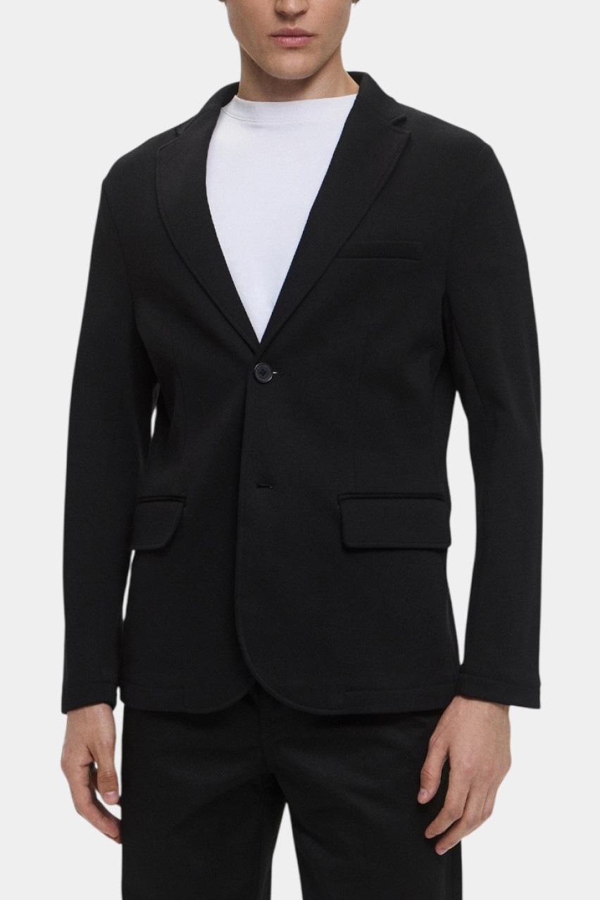Чорний бавовняний однобортний піджак XM000496 AF10365 UC001 Armani Exchange