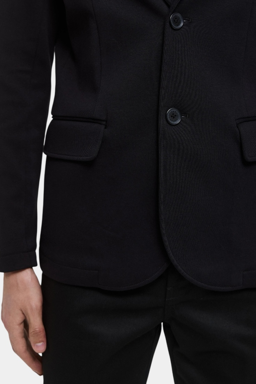 Чорний бавовняний однобортний піджак XM000496 AF10365 UC001 Armani Exchange