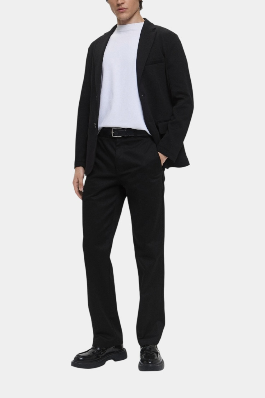 Чорний бавовняний однобортний піджак XM000496 AF10365 UC001 Armani Exchange