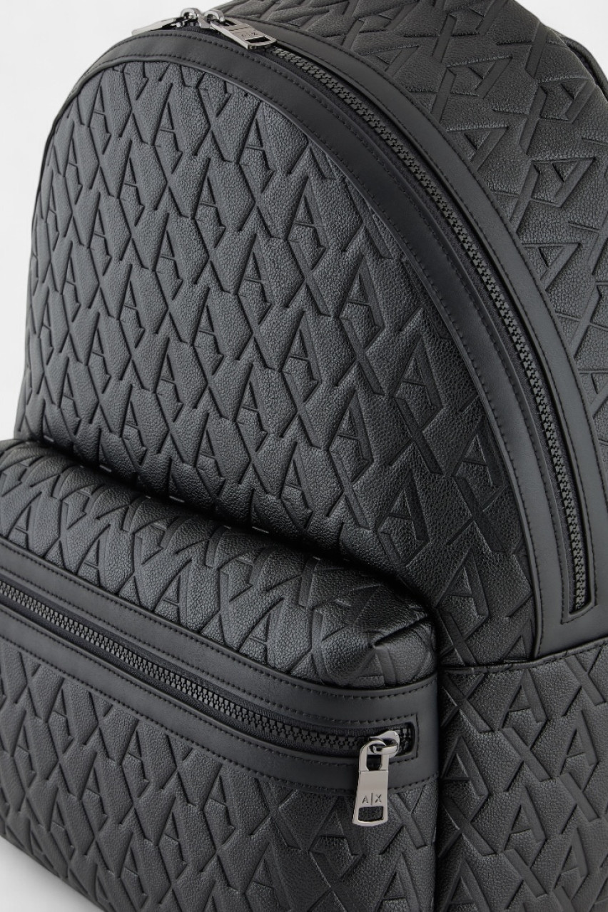 Чорний рюкзак з переробленого матеріалу ASV XM000237 AF12133 UC001 Armani Exchange
