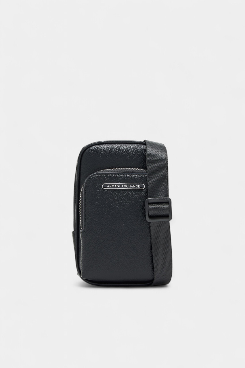 Черная компактная сумка кросс-боди из экокожи XM001258 AF12134 UC001 Armani Exchange