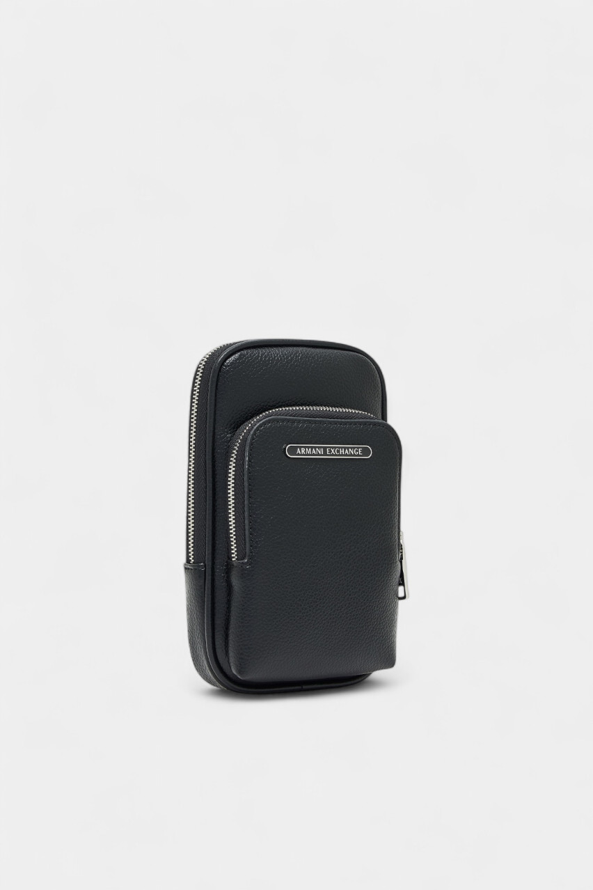 Черная компактная сумка кросс-боди из экокожи XM001258 AF12134 UC001 Armani Exchange