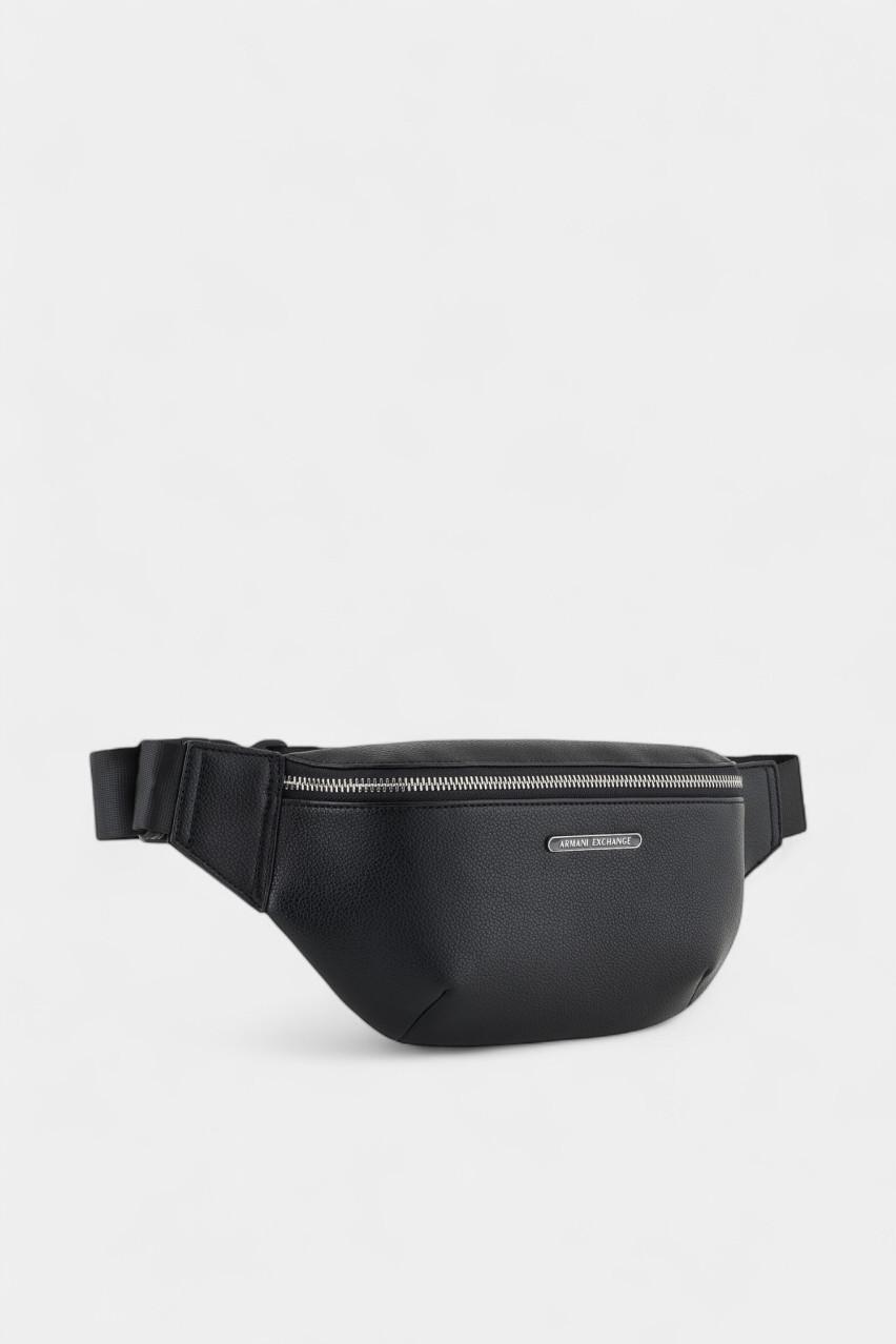 Чорна поясна сумка з екошкіри XM000848 AF12134 UC001 Armani Exchange