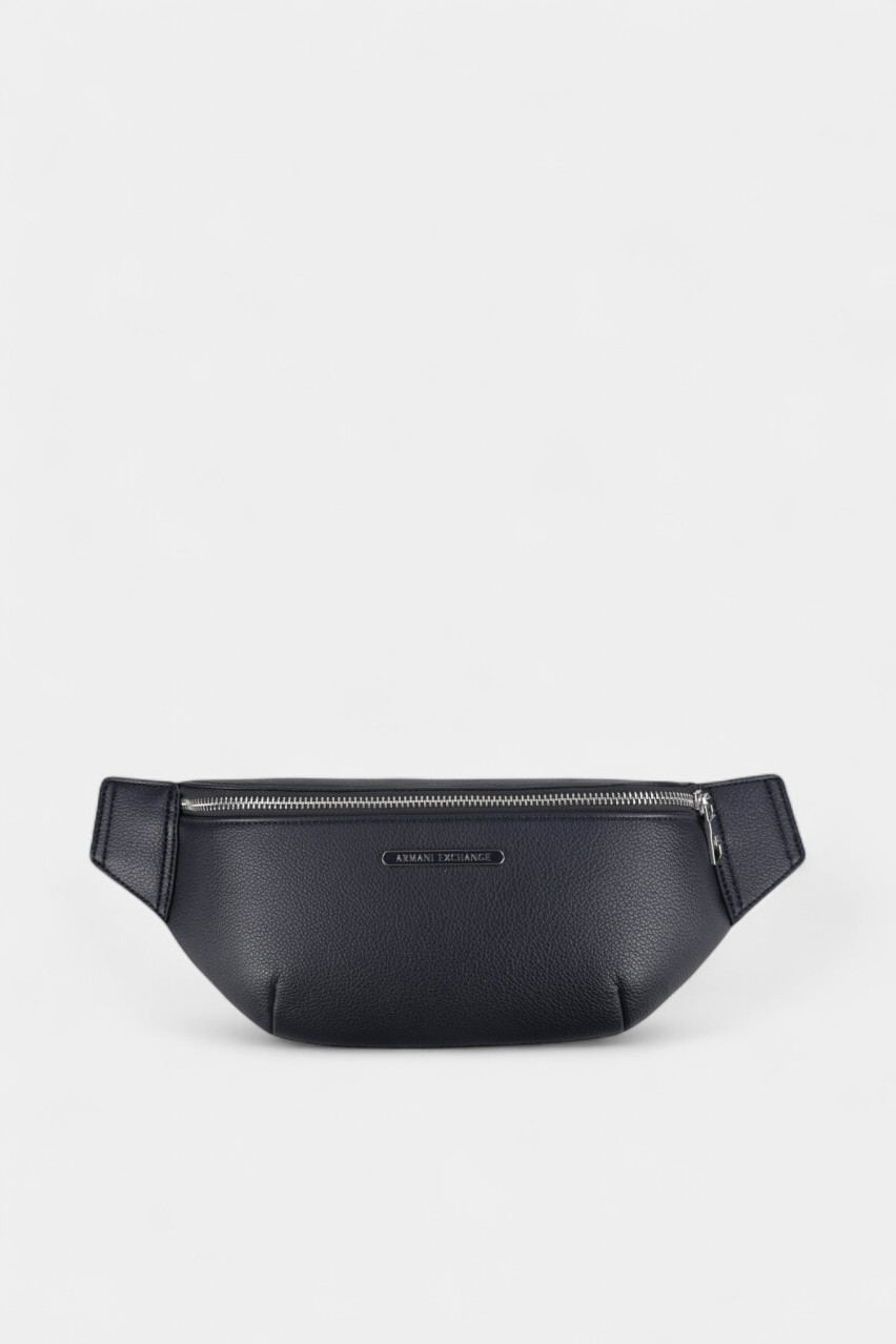 Темно-синяя поясная сумка из экокожи XM000848 AF12134 UB101 Armani Exchange