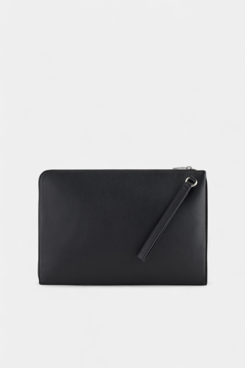 Черный клатч-мессенджер из экокожи XM001257 AF12134 UC001 Armani Exchange