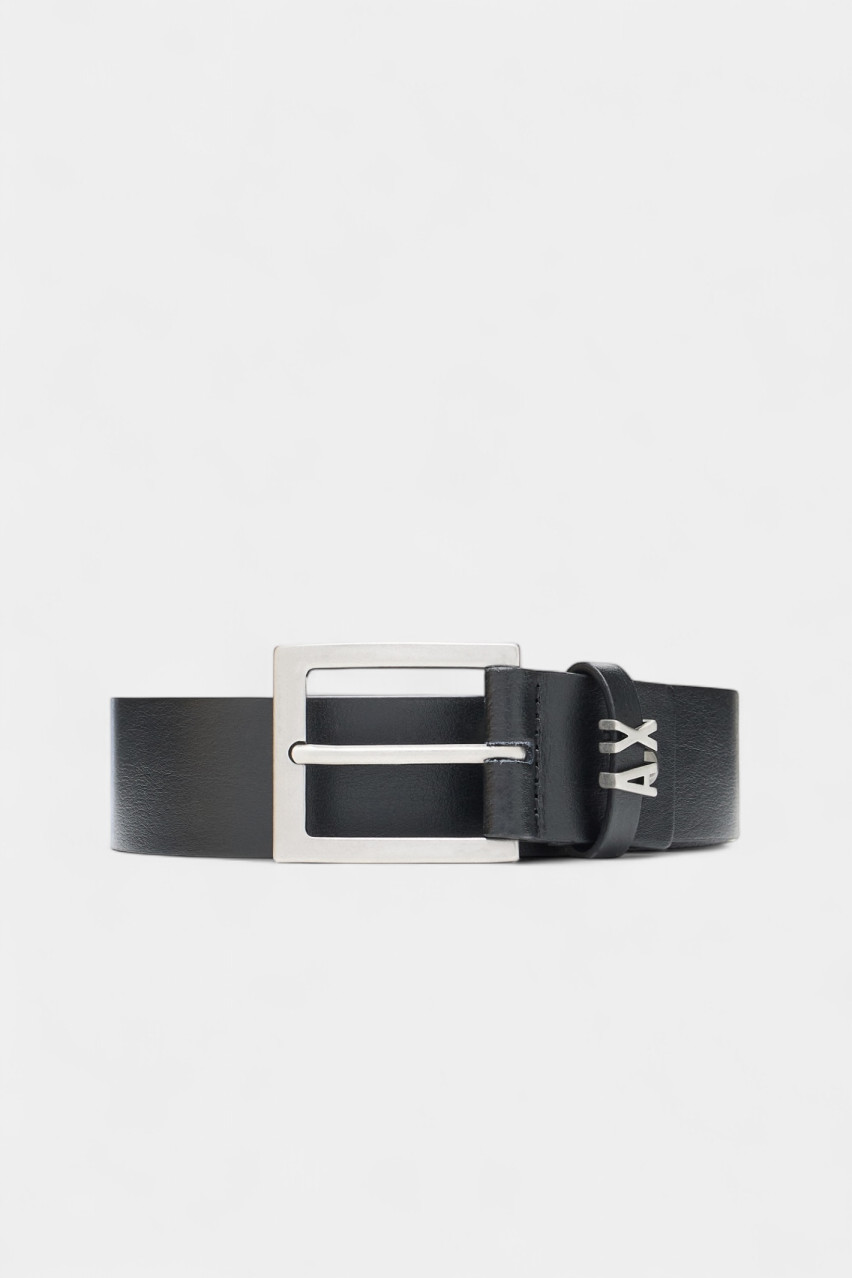 Чорний шкіряний ремінь XM000606 AF12704 UC001 Armani Exchange