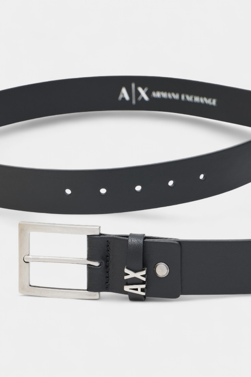 Чорний шкіряний ремінь XM000606 AF12704 UC001 Armani Exchange