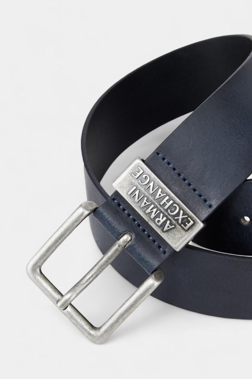 Темно-синий кожаный ремень 951186 CC528 00134 Armani Exchange