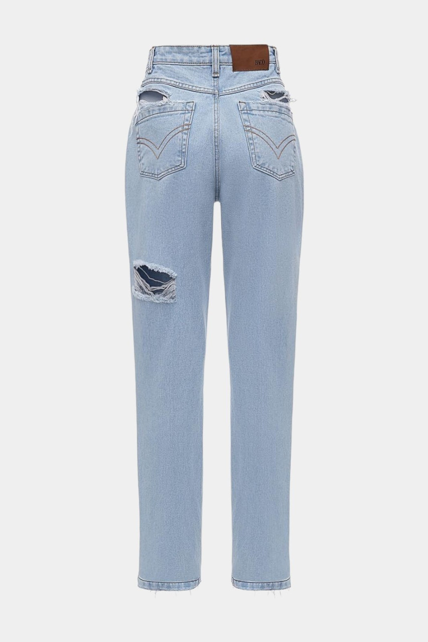 Голубые джинсы Straight Fit BLAZH.