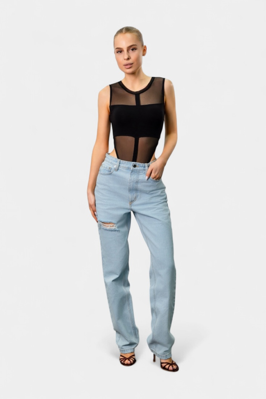 Голубые джинсы Straight Fit BLAZH.