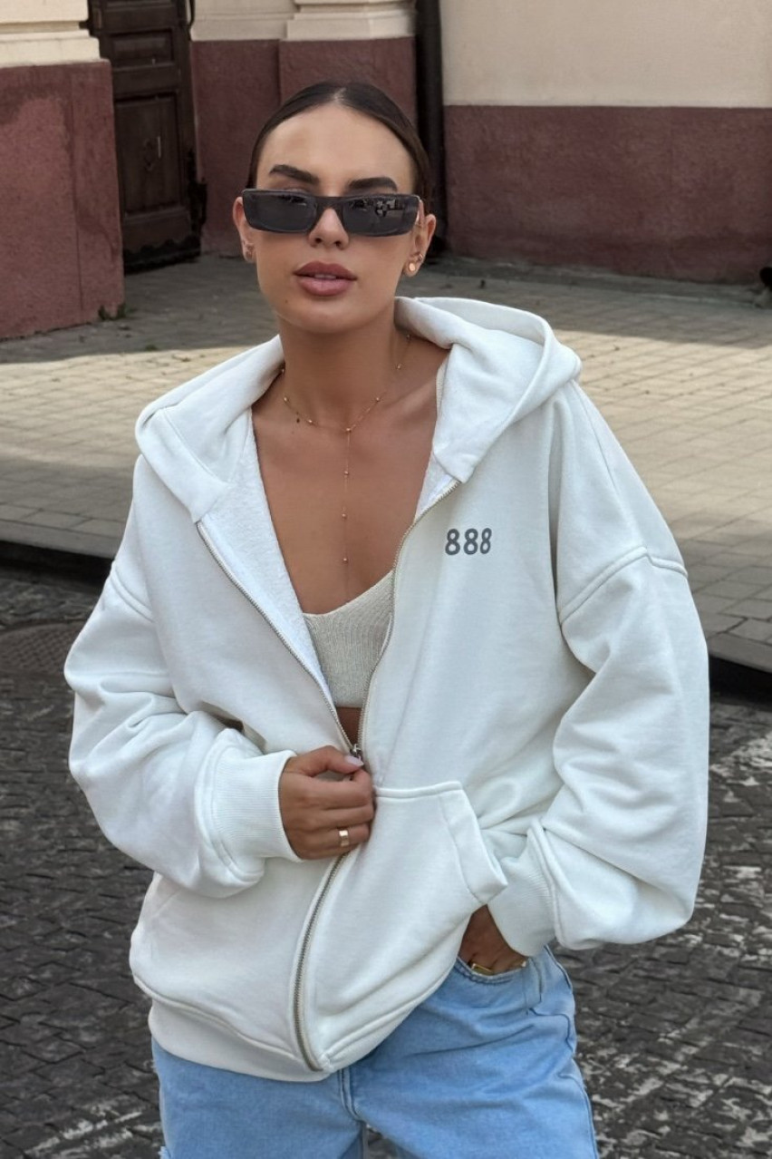 Молочное худи Butterfly SS2024-13 BLAZH.