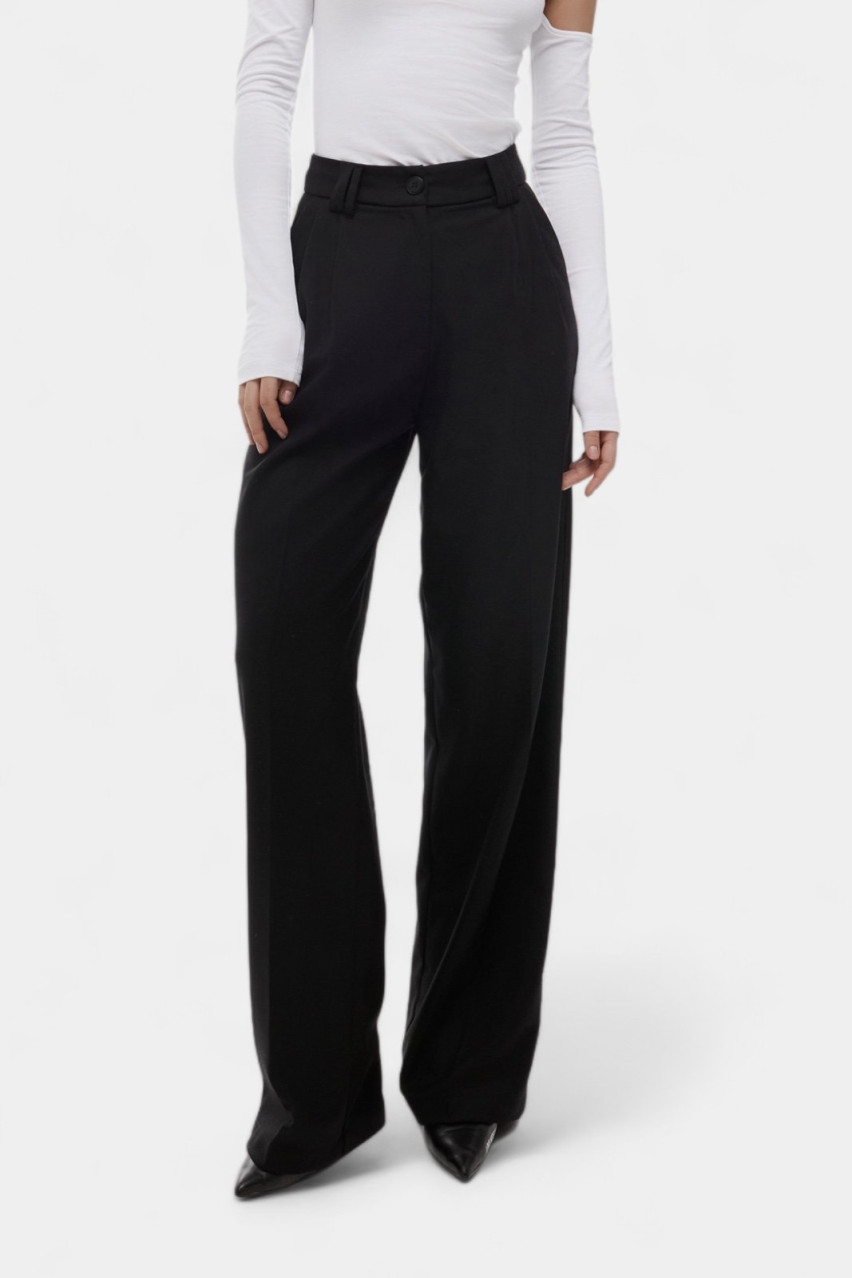 Чёрные брюки-палаццо BLAZH.