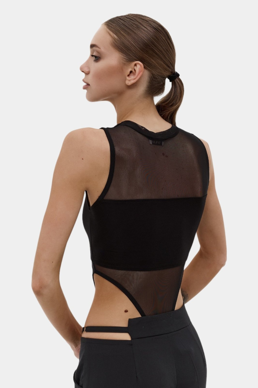 Чорне боді-сітка BLAZH.