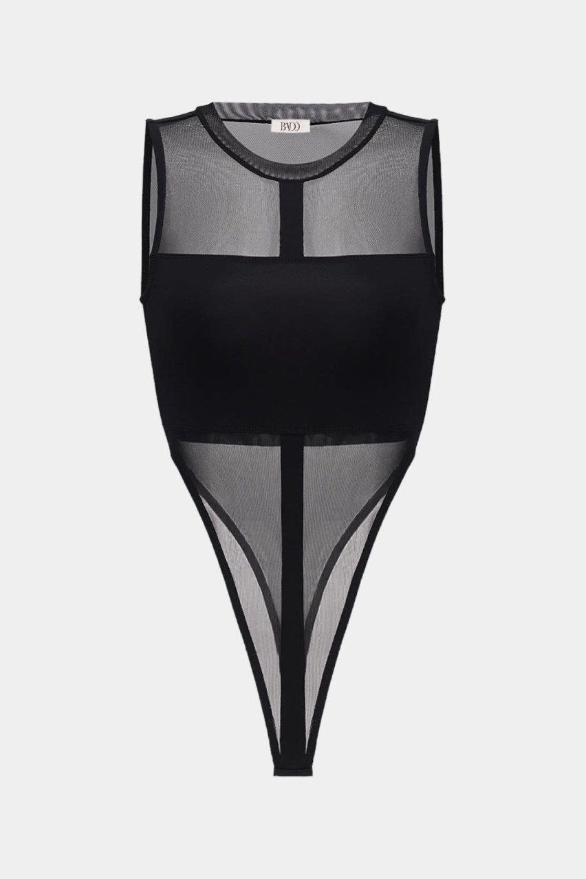 Чорне боді-сітка BLAZH.