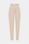 Бежевые брюки прямого кроя