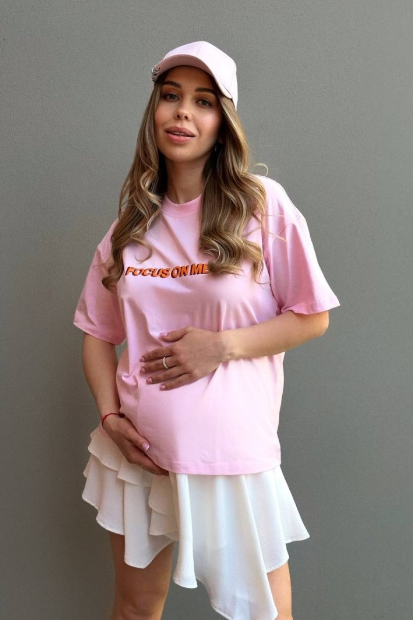 Розовая футболка Focus On Me SS2024 BLAZH'