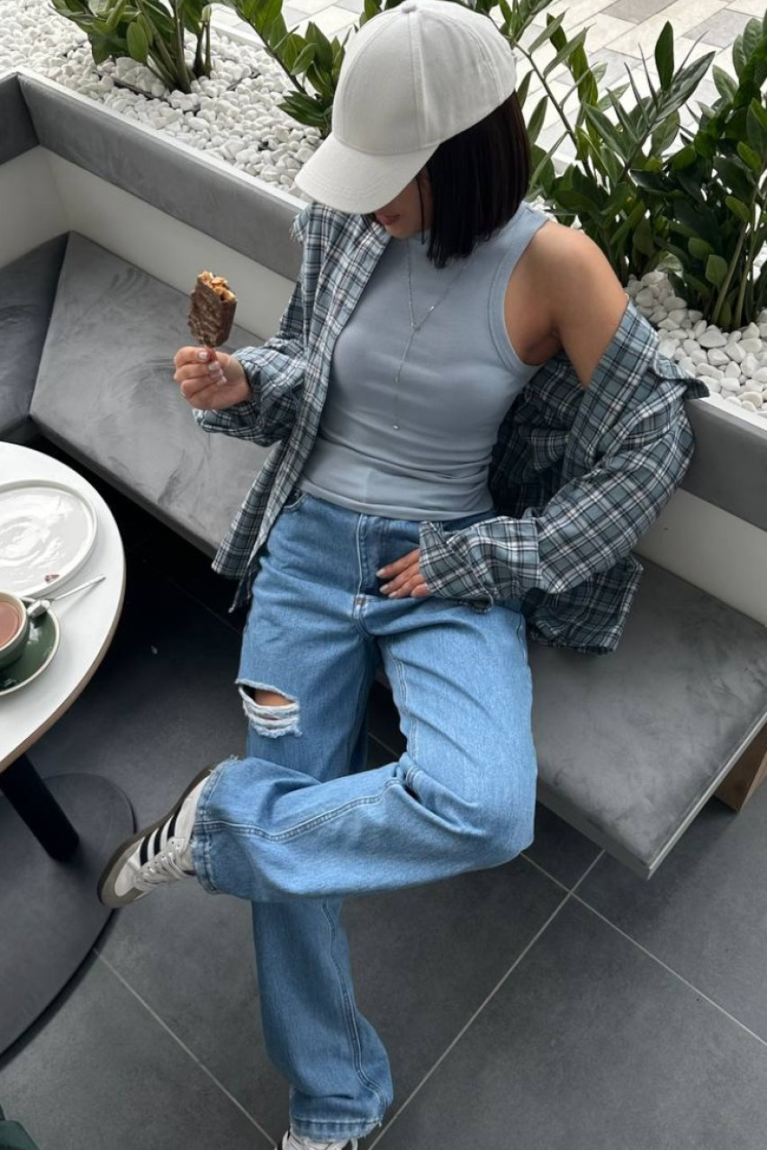 Голубая майка Basic SS2024 BLAZH'